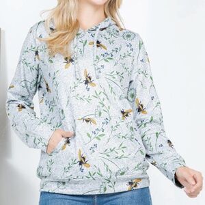 LA Soul light weight soft hoodie with bees on it